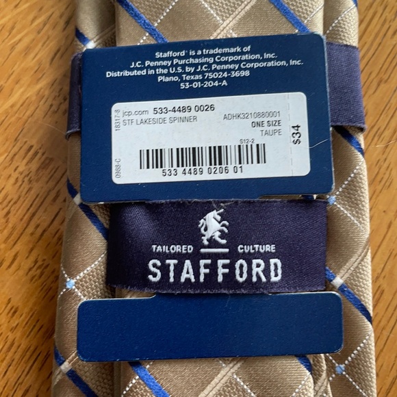 NWT Stafford Lakeside Spinner Tie - Picture 3 of 6
